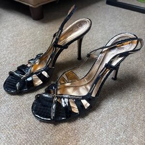 Rodo black strappy sandal